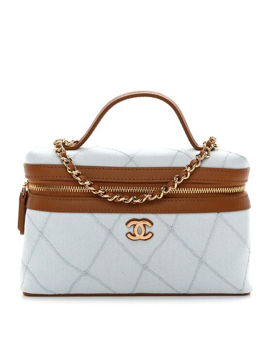 Chanel Handbags - Chanel Washed Denim Calfskin Quilted #282346C50B